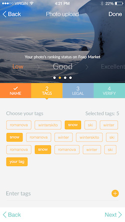 Foap Good 可见度截图（标签页）